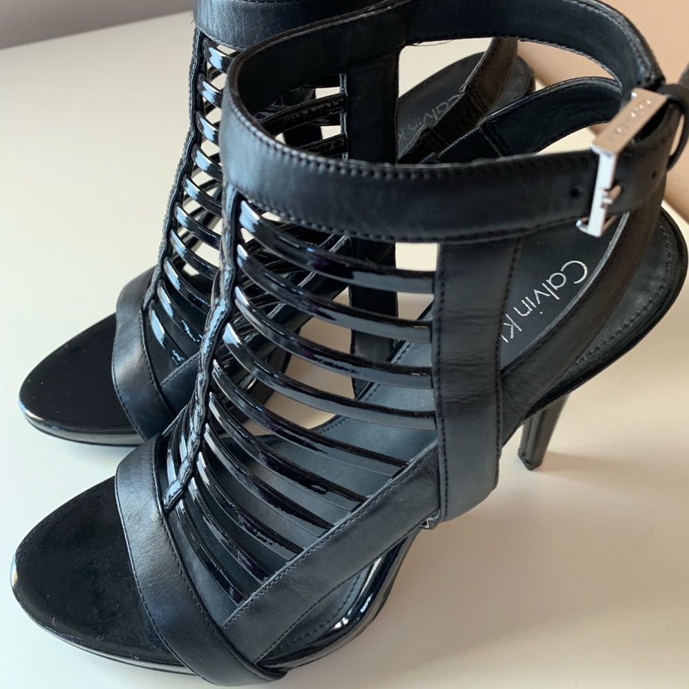 Calvin Klein Nalo Caged Dress Sandals - Picture 5 of 7